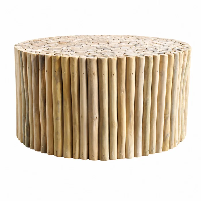 Mesa Ratona Madera-de-teca Natural-beige Tolino Natural en Madera natural - Mesas de living, Uruguay | Divino, vista 2