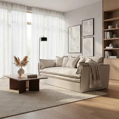 Sofá 3 Cuerpos Ozark Premium Ovo 2x1 Tapizado A Eleccion A Elección A Eleccion en Beige - Sillones y sofás, Uruguay | Ozark Home