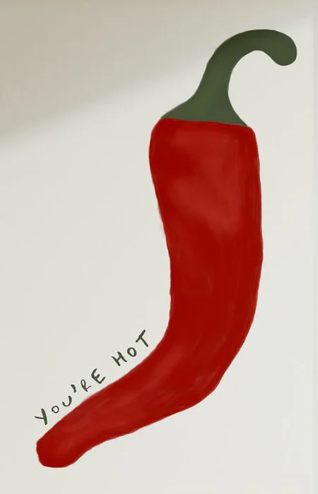 You’re hot en Rojo - Láminas, Uruguay | Mara Estudio