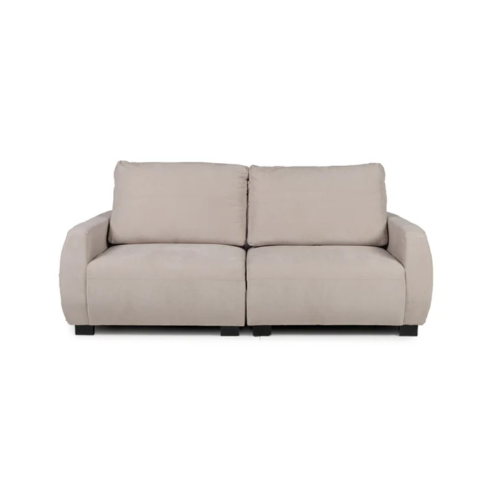 Sofá Carino (Retráctil) - Tela Microfibra - 2 cuerpos - Kruger 02-152 (Beige) en Beige - Sillones y sofás, Uruguay | NYR, vista 2