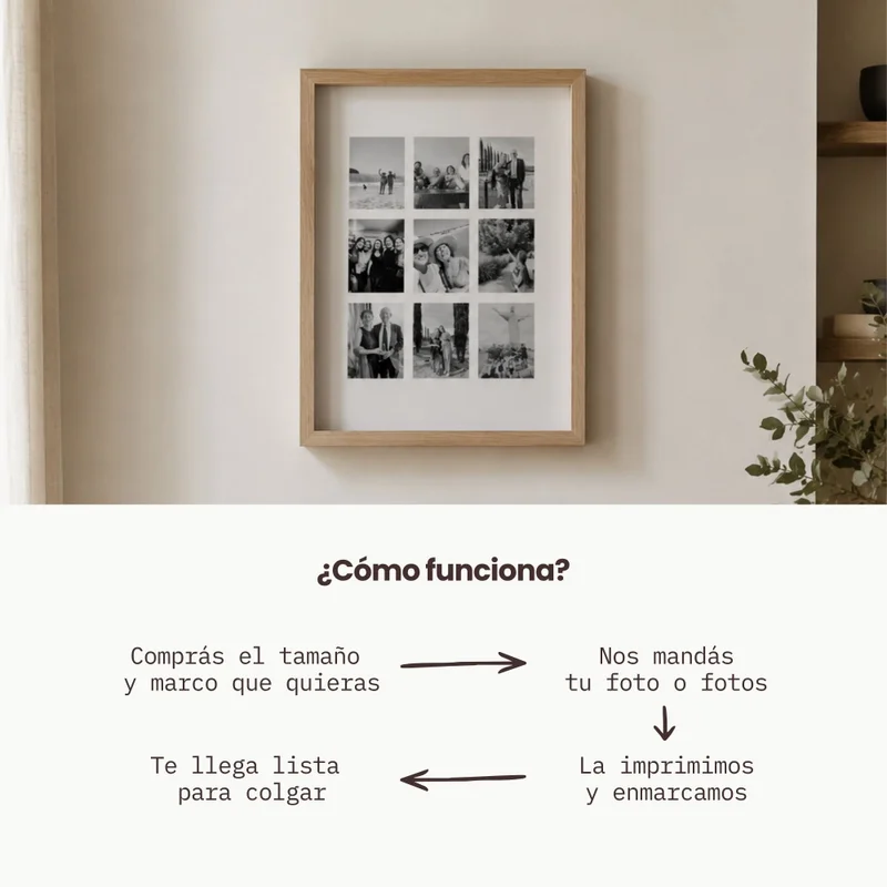 Tira de fotos - Cuadro Personalizado con tu Foto en Rojo - Láminas, Uruguay | Kiosko de Mar, vista 9