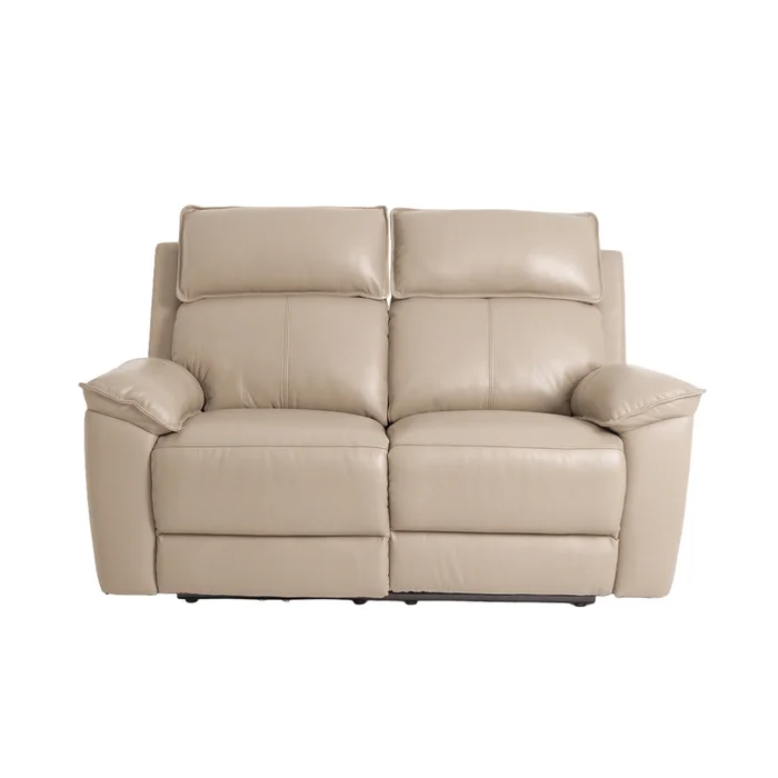 Recliner Eléctrico 2 Cuerpos Cuero-y-simil-cuero Marron Joshua Taupe en Beige - Sillones y sofás, Uruguay | Divino, vista 2