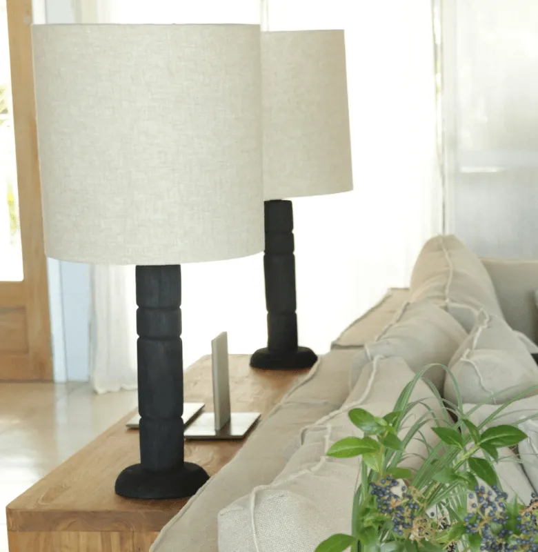 L. MESA HENRY  S en Negro - Lámparas de mesa, Uruguay | Masinfinito Casa