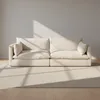 Sofá C/fundas Desmontables 3 Cuerpos Tela Natural-beige La Jola Crudo en Beige - Sillones y sofás, Uruguay | Divino, vista 1 de 7
