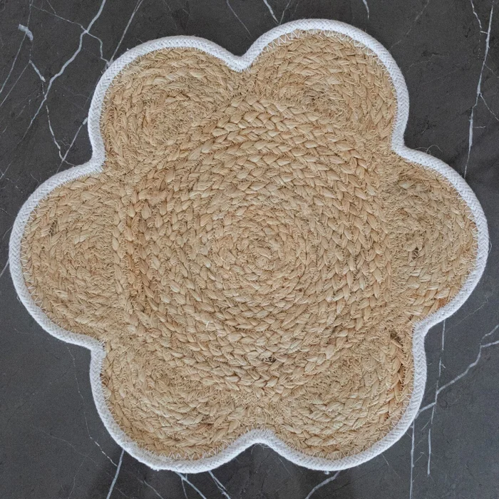 Individual flor de yute - Blanco - Textiles, Uruguay | Buho Store, vista 2