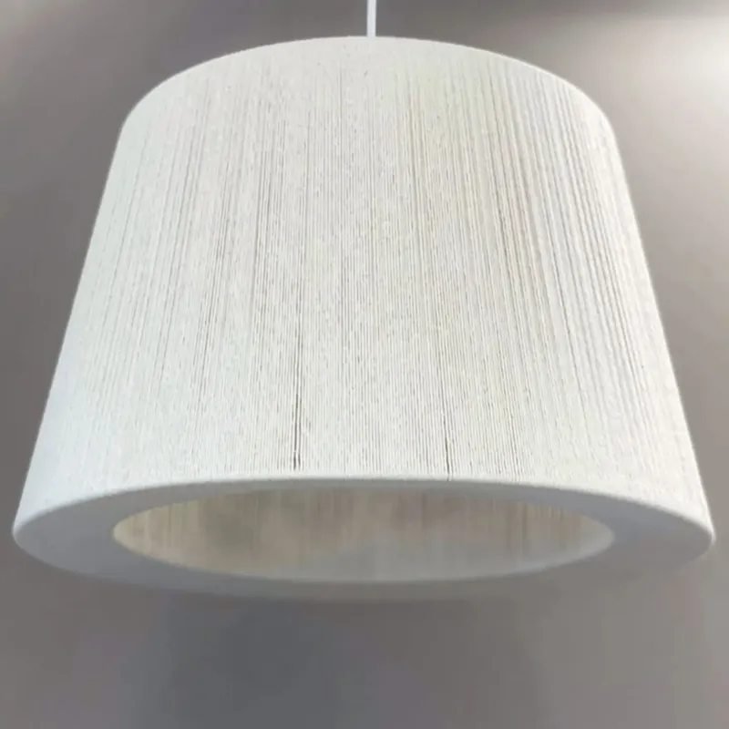 Colgante Cónico ancho en hilo en Blanco - Lámparas colgantes, Uruguay | La Perla