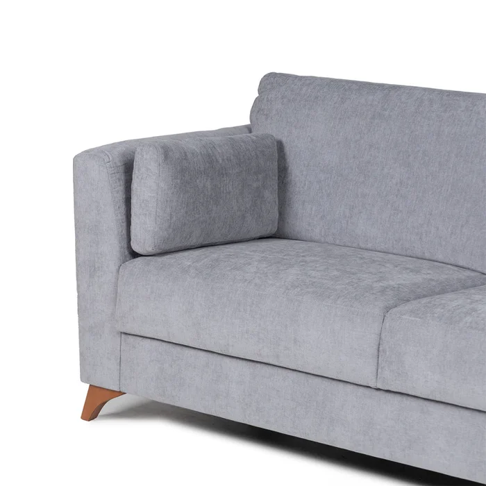 Sofá Capri - Tela Microfibra - 2 cuerpos - Cora 06-153 (Grafito) en Gris - Sillones y sofás, Uruguay | Nyr, vista 5