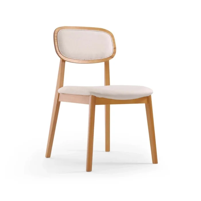 Silla De Comedor Madera Marron Onix New Typ en Beige - Sillas, Uruguay | Divino, vista 2