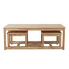 Mesa Ratona Central Madera Natural-beige Montana Natural en Madera natural - Mesas de living, Uruguay | Divino, vista 6 de 7