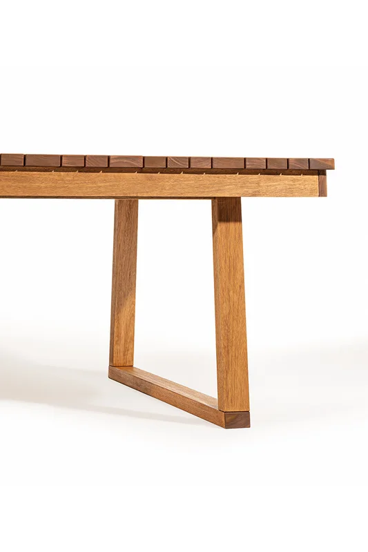 MESA DE COMEDOR ITACARE 220x110x77CM JATOBA en Madera natural - Muebles para el exterior, Uruguay | Vinibel, vista 5