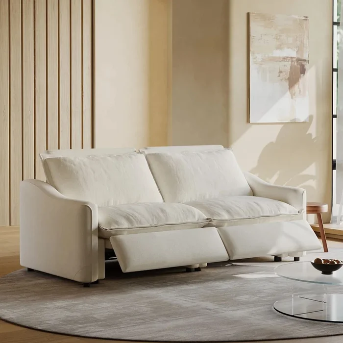 Sofá eléctrico DATE BEIGE 3 CUERPOS en Blanco - Sillones y sofás, Uruguay | Viasono