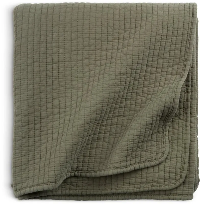 Manta SIVBLOM 130x180 verde oscuro en Verde - Textiles, Uruguay | JYSK