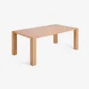 Mesa Deyanira de chapa de roble y patas de madera maciza de roble 200 x 100 cm en Madera natural - Mesas de comedor, Uruguay | Kavehome, vista 1 de 6
