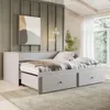 Cama Somnus 1 Plaza / auxiliar - Funcional - Gris - Dormitorio, Uruguay | Ecowood, vista 3 de 6
