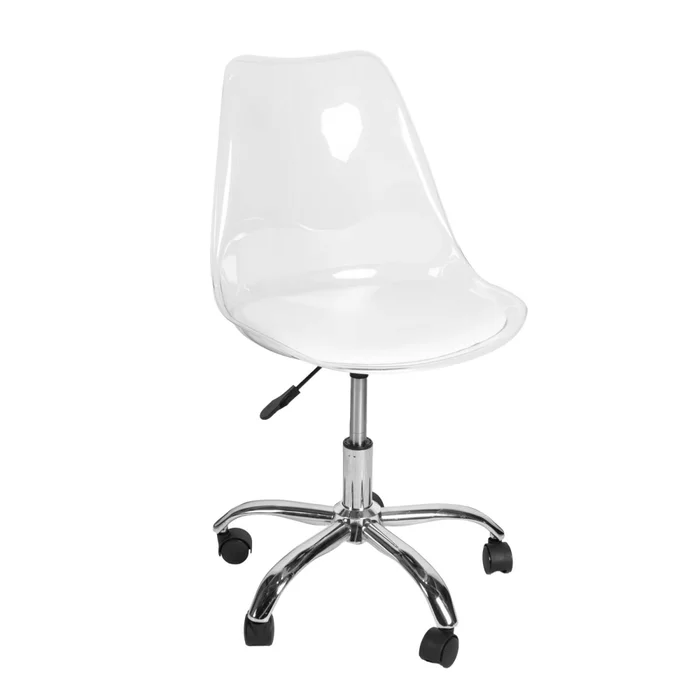 Silla De Oficina Polipropileno Blanco Hyl-053 en Blanco - Escritorios y sillas de escritorio, Uruguay | Divino, vista 2
