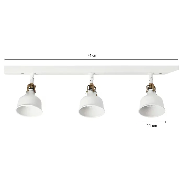 Lámpara De Techo Oxford Triple Blanco en Blanco - Lámparas colgantes, Uruguay | Serlux, vista 5