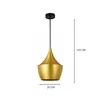 Luminaria Colgante Geisha 2 Golden ø 20 cm en Amarillo - Lámparas colgantes, Uruguay | Serlux, vista 5 de 6