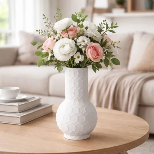 FLORERO MAGNOLIA Blanco Medium en Blanco - Decoración, Uruguay | Viasono