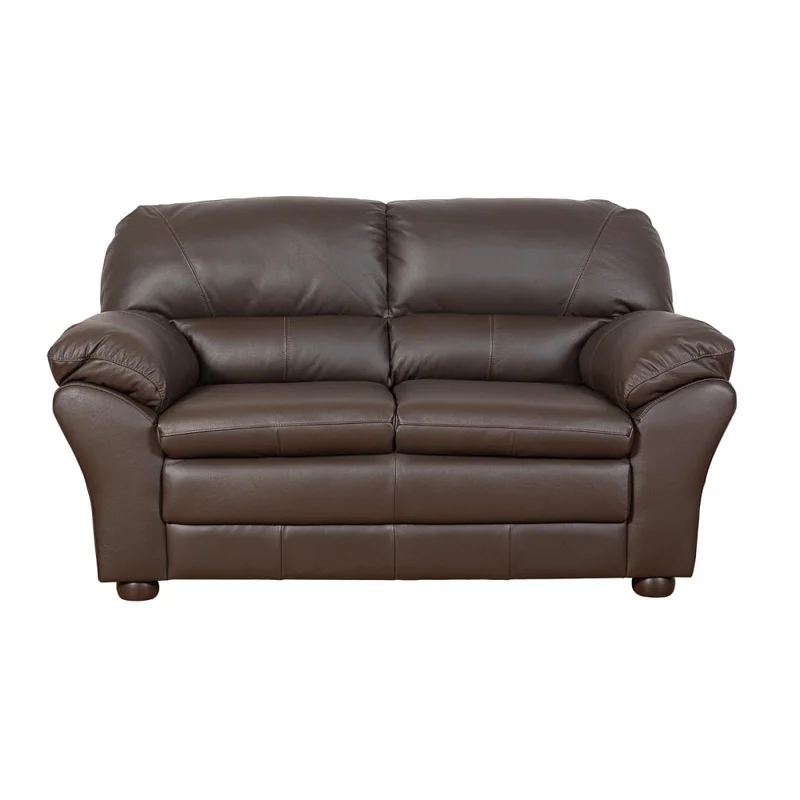 Sillón 2 Cuerpos Cuero Marron Florencia Choc. en Marrón - Sillones y sofás, Uruguay | Divino, vista 3