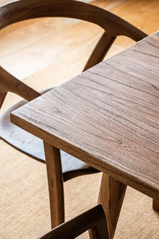 MESA COMEDOR NORDICA - OLMO NATURAL - 1.80 X 0.90 MTS en Madera natural - Mesas de comedor, Uruguay | La Iberica, vista 50