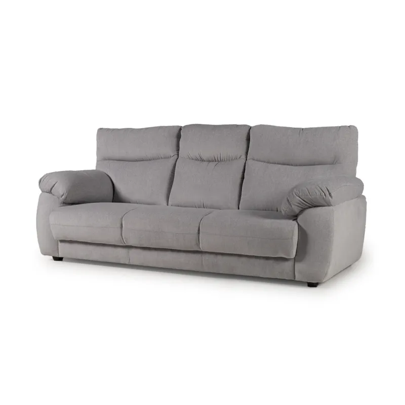 Sofá Aura - Tela Aquaclean Sustentable - 3 cuerpos - A fabricar en Gris - Sillones y sofás, Uruguay | NYR
