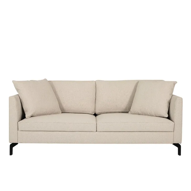 SOFA JOHNNY 200X90X92CM TELA GRIS CLARO - Sillones y sofás, Uruguay | Vinibel