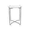MESA AUXILIAR REDONDA D41/H52CM MADERA BLANCA en Blanco - Mesas de arrimo, Uruguay | Koz, vista 1 de 4