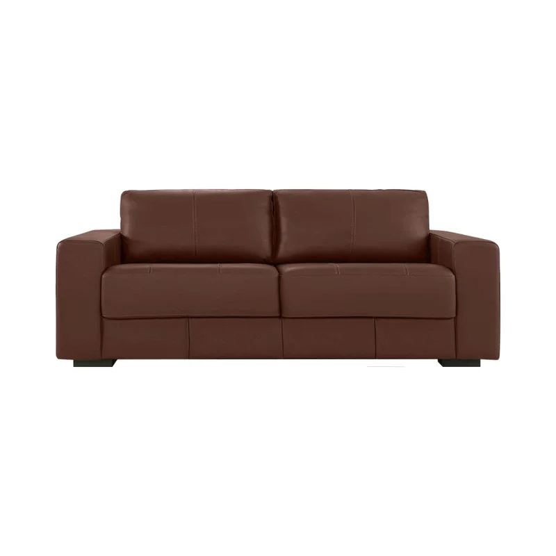 Juego De Sillones Cuero Texas 3 + 2 Caramelo en Marrón - Sillones y sofás, Uruguay | Divino, vista 3
