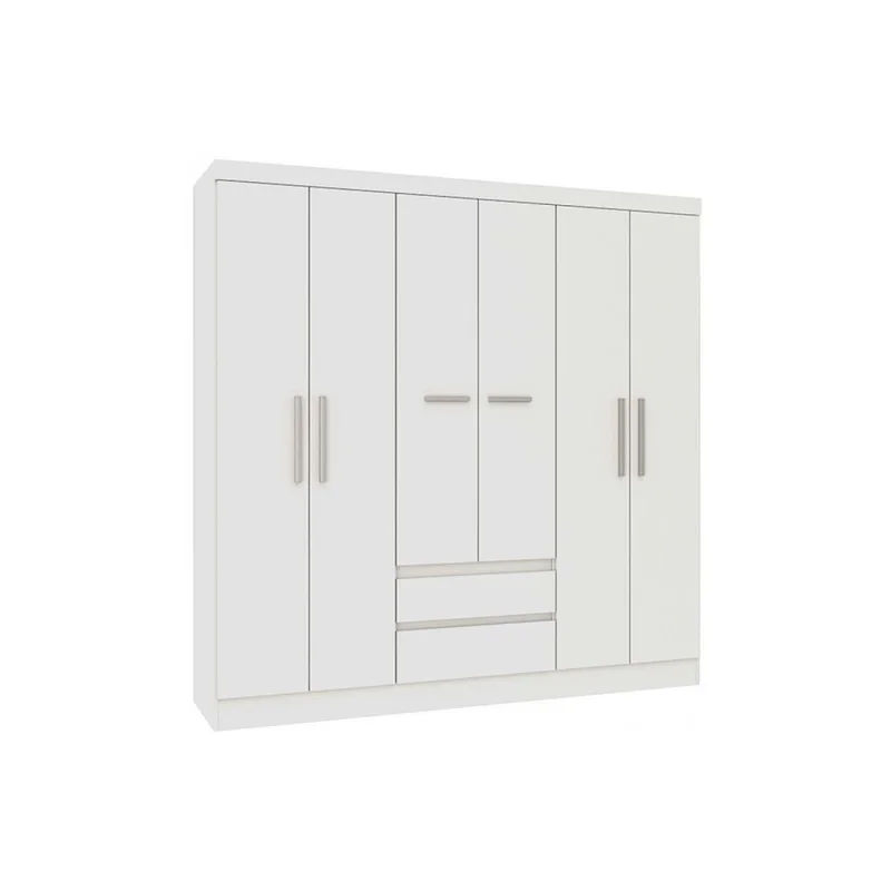Placard Ropero 6 Puertas Mdp Blanco 0600r Viena en Blanco - Roperos y placares, Uruguay | Divino, vista 3