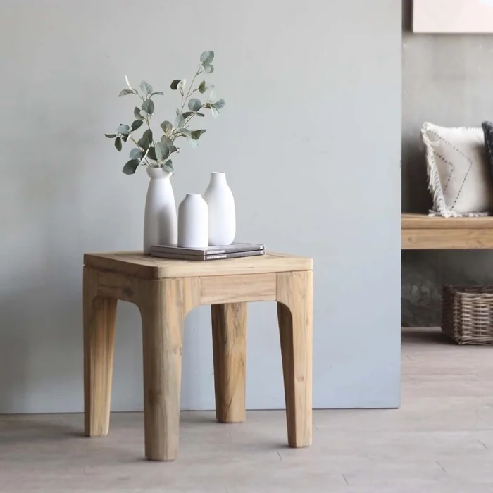 Mesa Auxiliar Madera Natural-beige René Natural en Madera natural - Mesas de living, Uruguay | Divino, vista 3