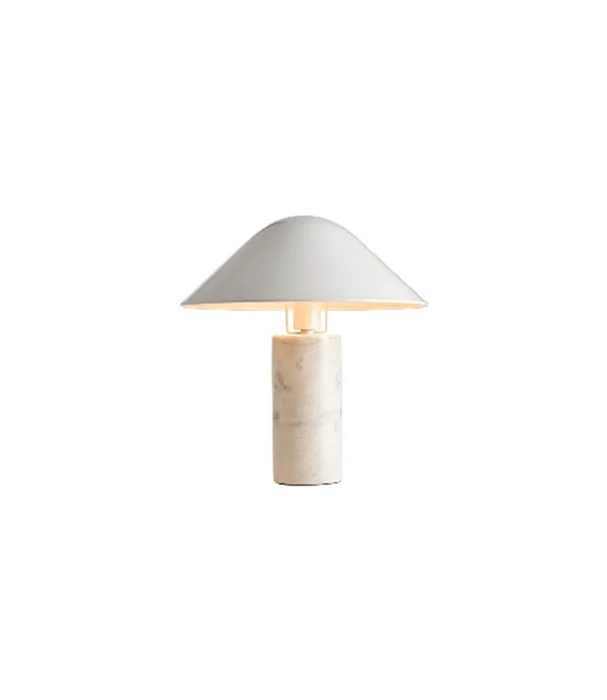 L. MESA RODAS BLANCO en Blanco - Lámparas de mesa, Uruguay | Más Infinito Casa