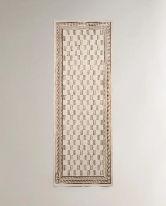 ALFOMBRA ALGODÓN BLOCK PRINT en Beige - Alfombras, Uruguay | Zara Home, vista 5