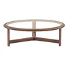 Mesa Ratona Madera-y-vidrio Marron Donatella G Cacao en Marrón - Mesas de living, Uruguay | Divino, vista 2 de 4