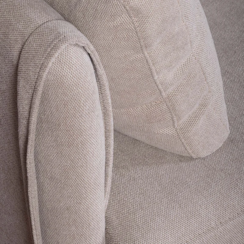 Sofá C/chaise Más De 4 Cuerpos Tela Natural-beige Amalfi Beige en Beige - Sillones y sofás, Uruguay | Divino, vista 5