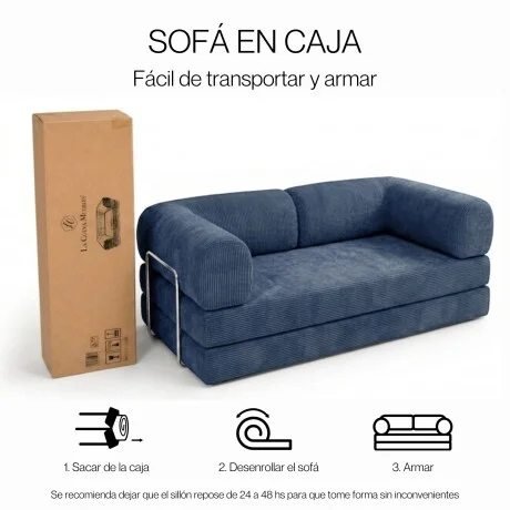 Sillón Cama 3 Cuerpos CloudNest - Azul en Azul - Sillones y sofás, Uruguay | La Cueva Muebles, vista 14