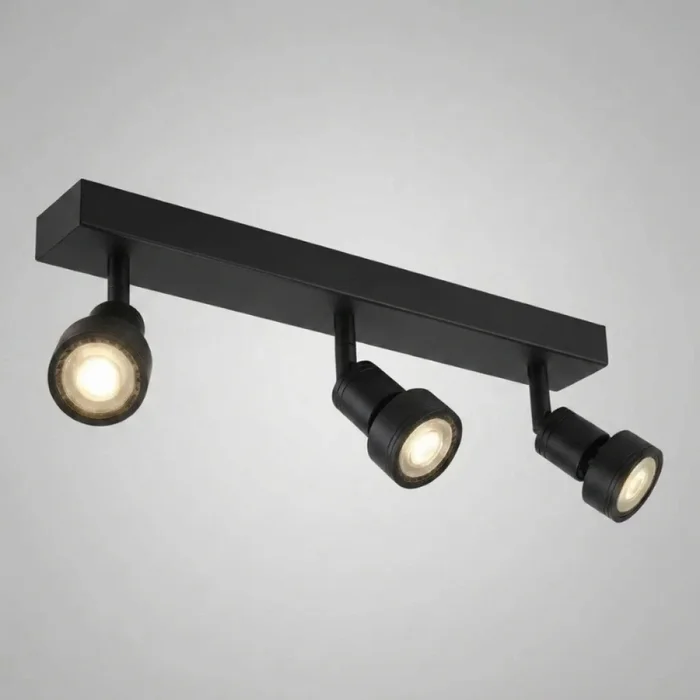 Lámpara Niza Triple Orientable Negra en Negro - Lámparas colgantes, Uruguay | Serlux, vista 6