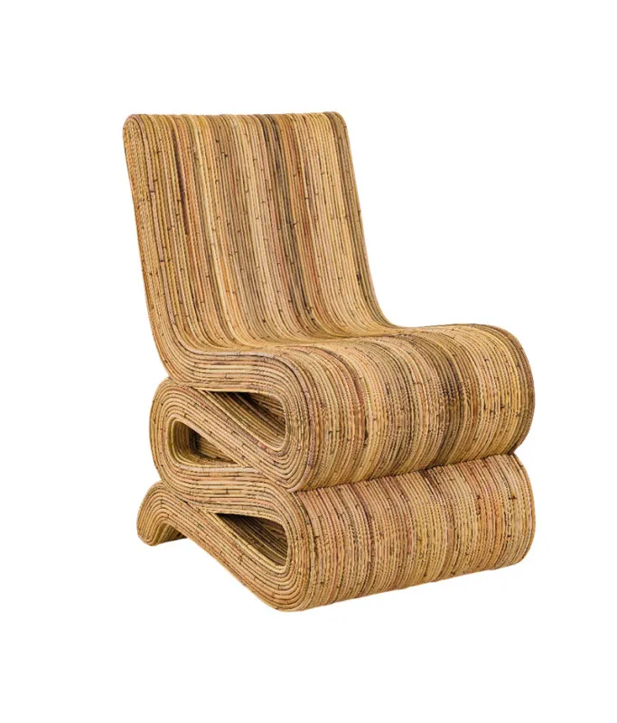POLTRONA ISLA RATTAN 50X67X85H en Madera natural - Butacas, banquetas y puffs, Uruguay | Vinibel