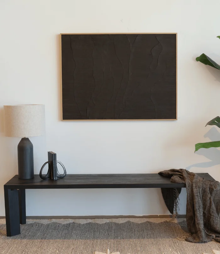 BANCO LARGO KUBO NEGRO en Negro - Butacas, banquetas y puffs, Uruguay | Más Infinito Casa, vista 2