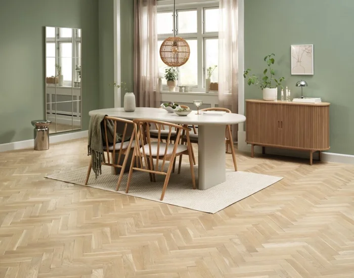 Mesa de comedor VORDINGBORG 98x198 beige en Beige - Mesas de comedor, Uruguay | JYSK, vista 2