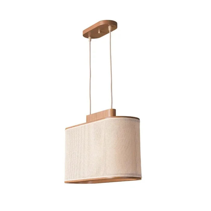 Luminaria colgante eliptica chica en Madera natural - Lámparas colgantes, Uruguay | FMB