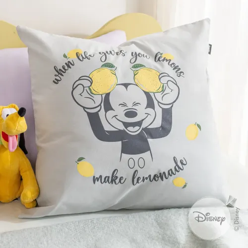 Funda de Almohadón de Algodón Panamá Disney Mickey Lemons - Textiles, Uruguay | Arredo