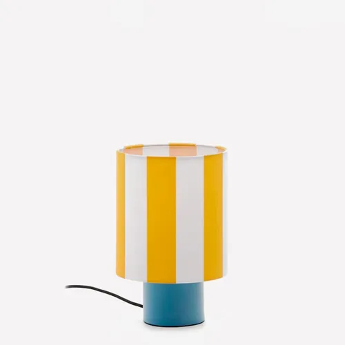Lámpara de mesa Ciral de metal con acabado pintado azul en Multicolor - Lámparas de mesa, Uruguay | Kavehome