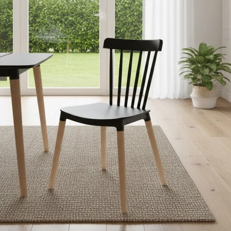 Silla Windsor - Negro en Negro - Sillas, Uruguay | La Cueva Muebles