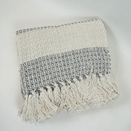 Manta Lineas - Gris en Gris - Textiles, Uruguay | Indian