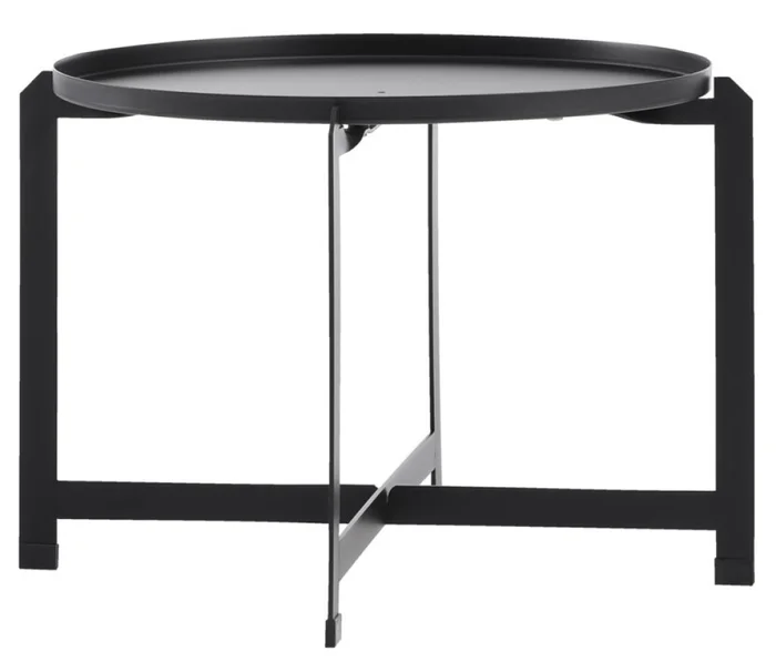 Mesa auxiliar BORRE Ø50xA40 negro en Negro - Muebles para el exterior, Uruguay | JYSK