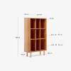 Aparador alto Mailen 2 puertas en chapa de fresno con acabado natural 110 x 160 cm en Madera natural - Aparadores y recibidores, Uruguay | Kavehome, vista 9 de 9