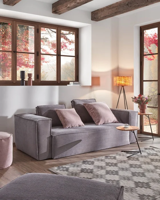 Sofá Blok 3 plazas pana - gris 240 cm en Gris - Sillones y sofás, Uruguay | Kavehome, vista 2