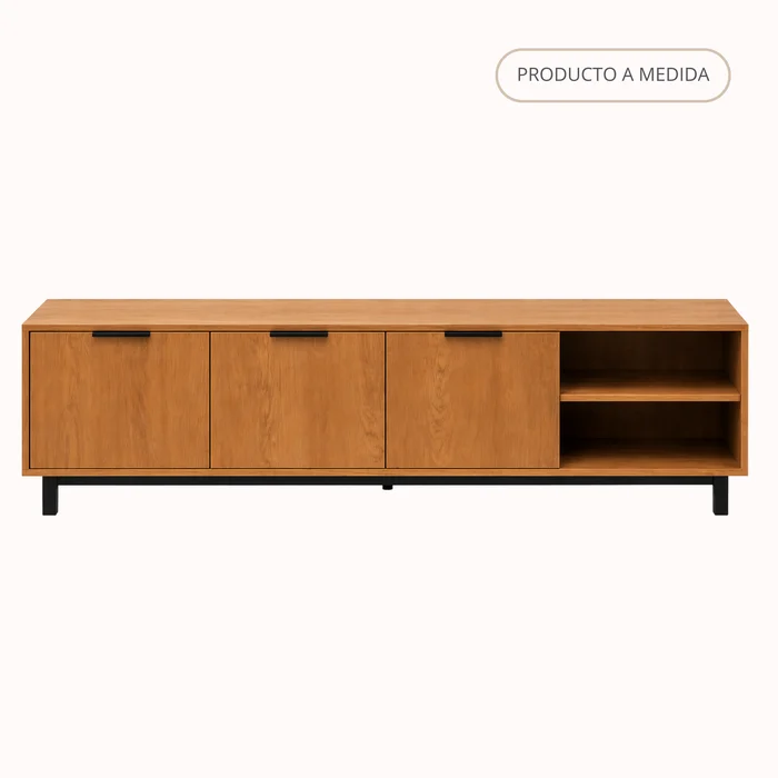 RACK SIENA en Madera natural - Muebles para TV, Uruguay | Forum Design