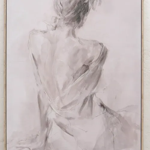 Cuadro Veil I, 60x80, Blanco Papel Tk25gg495a en Blanco - Decoración de pared, Uruguay | Divino