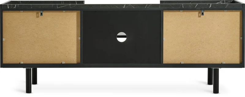 Mueble TV KRONDAL 2 puertas color mármol en Negro - Muebles para TV, Uruguay | JYSK, vista 3